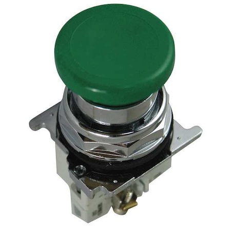 MushrmHeadPushButton, NonIllum, Grn, 1NC MPN:10250T123-51
