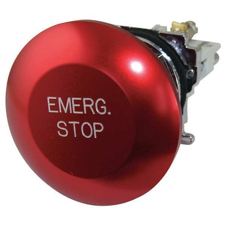 MushroomHeadPushButton, Non-Illum, Red, 2NC MPN:10250T17213-3