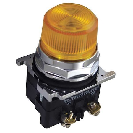 Pilot Light, Yellow, 30mm, LED MPN:10250T181LYP06