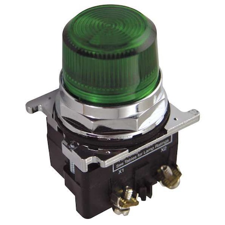 Cutler-Hammer Pilot Light, 120VAC, Green MPN:10250T197LGP2A