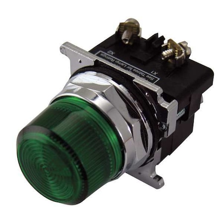 Pilot Light, Green, 30mm, Incandescent MPN:10250T206NC2N