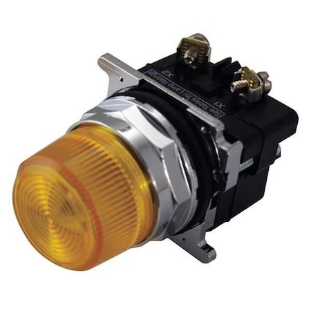 Pilot Light, Yellow, 30mm, Incandescent MPN:10250T206NC3N