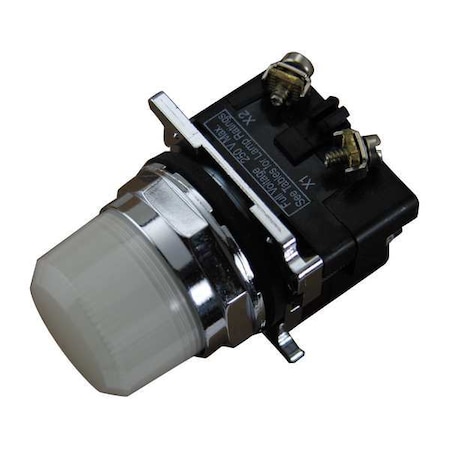 Pilot Light, White, 30mm, Incandescent MPN:10250T206NC6N