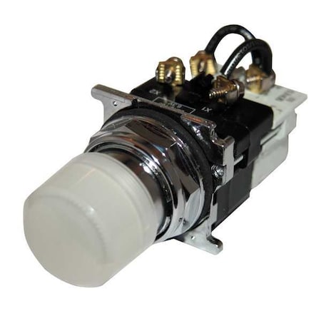 Pilot Light, Press, 120VAC, White MPN:10250T221LWP06