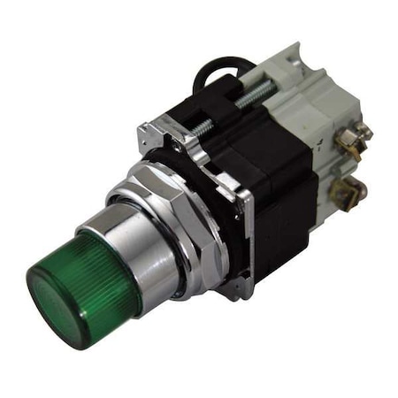 Cutler-Hammer Pilot Light, Press, 24VAC, Green MPN:10250T235NC22