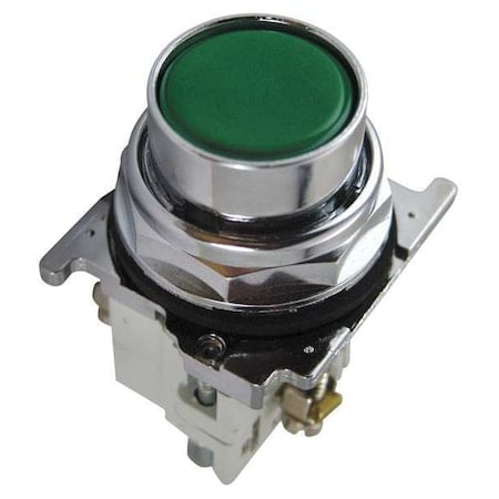 Cutler-Hammer Non-Illuminated Push Button, 30mm, Green MPN:10250T23G