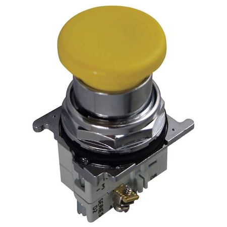 Cutler-Hammer Non-Illuminated Push Button, Yellow MPN:10250T26Y