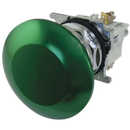 Cutler-Hammer Non-Illuminated Push Button, 30mm, Green MPN:10250T27G
