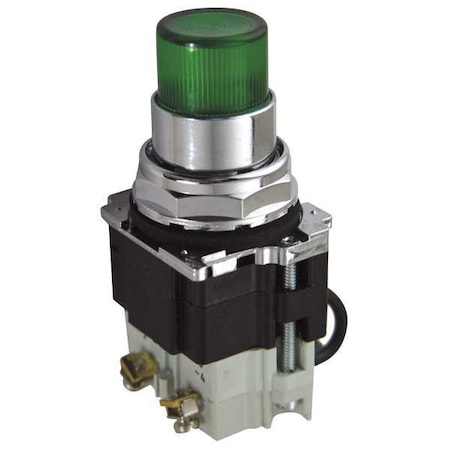 Pilot Light, Press, 24VAC, Green MPN:10250T297LGP24