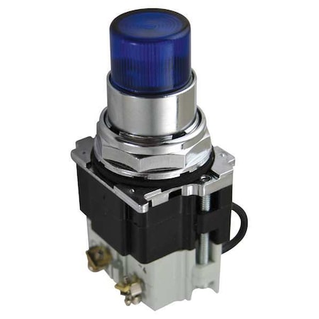 Pilot Light, Press, 120VAC, Blue MPN:10250T297LLP2A
