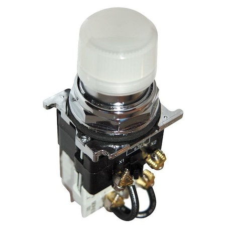 Pilot Light, Press, 120VAC, White MPN:10250T297LWP2A