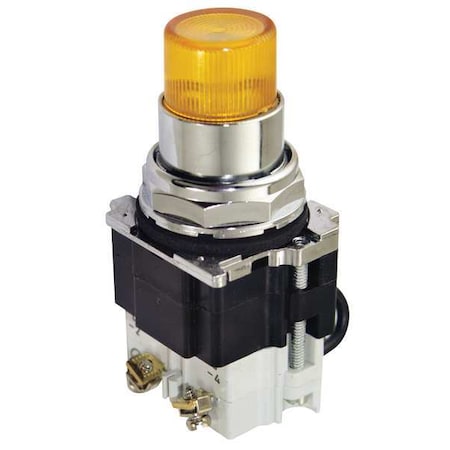 Pilot Light, Press, 120VAC, Yellow MPN:10250T297LYP2A
