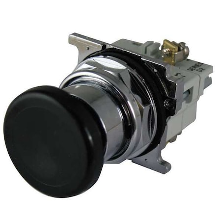 MushrmHeadPushButtn, NonIllum, Blk, 1NO/1NC MPN:10250T32B