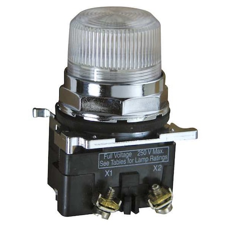 Pilot Light, Clear, 30mm, Incandescent MPN:10250T34C