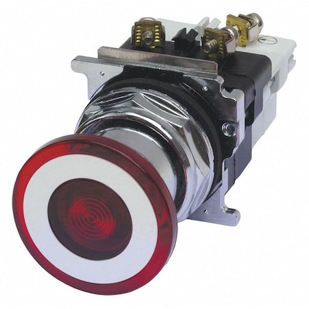 Cutler-Hammer Emergency Stop Push Button, Red, IP Rating: 65 MPN:10250T5B62-1X