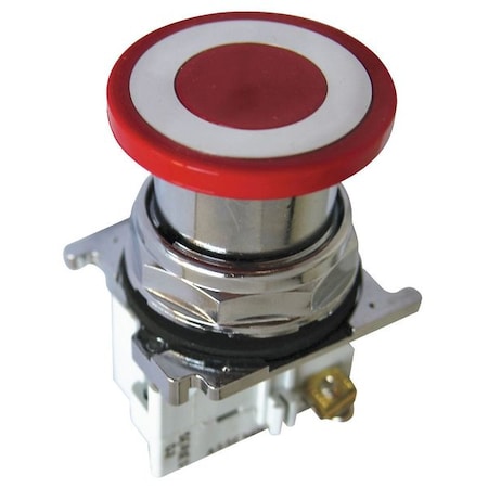Cutler-Hammer Emergency Stop Push Button, Red, Head Material: Plastic MPN:10250T5B62-71X