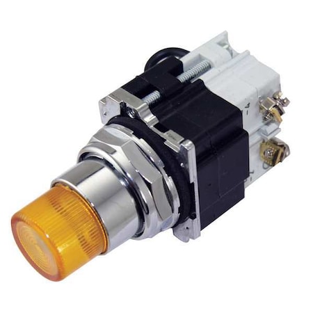 Pilot Light, Yellow, 30mm, Incandescent MPN:10250T74NY