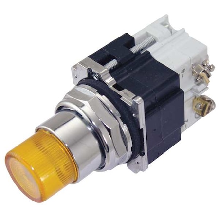 IllumPushButton, Transfmr, Yellow, 1NO/1NC MPN:10250T76Y