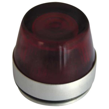 Pilot Light Lens, 30mm, Glass, Red MPN:10250TC13N