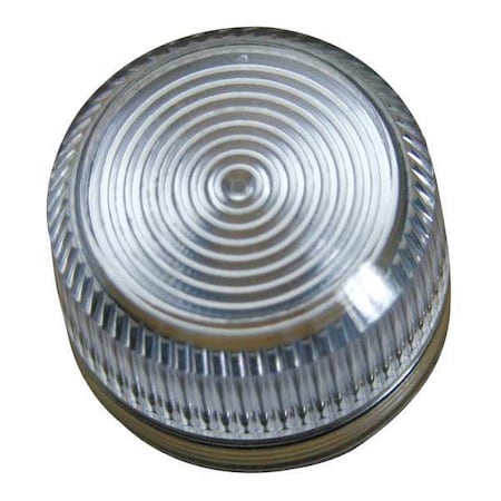 Pilot Light Lens, 30mm, Plastic, Clear MPN:10250TC5N