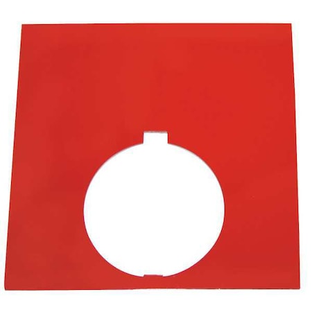Blank Legend Plate, White/Red or Black MPN:10250TEP77