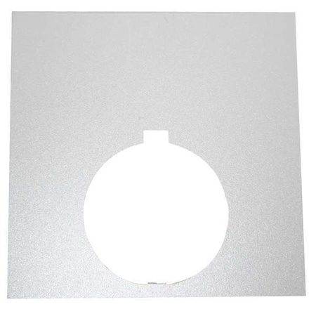 Blank Legend Plate, Black/White or Silver MPN:10250TLP76