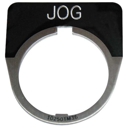 Cutler-Hammer Legend Plate, Half Round, Jog, Black MPN:10250TM19