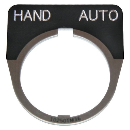 Cutler-Hammer Legend Plate, Hand Automatic, Black MPN:10250TM39