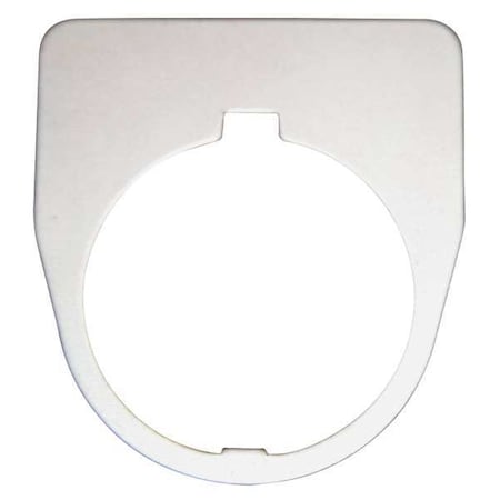 Legend Plate, Black/Silver, Half-Round MPN:10250TM89