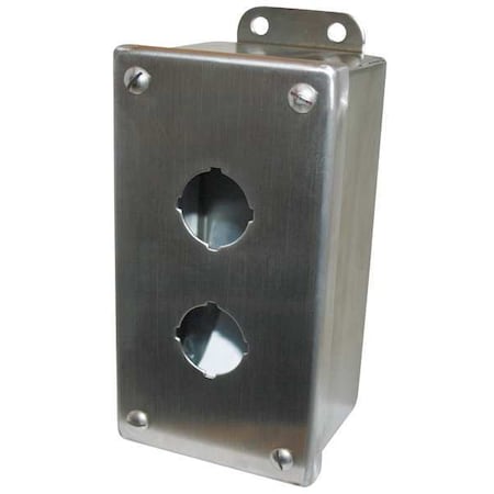 PushButtonEnclosure, 30mm, 2Holes, SS MPN:10250TN34
