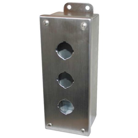 PushButtonEnclosure, 30mm, 3Holes, SS MPN:10250TN35