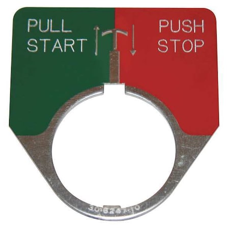 Cutler-Hammer Legend Plate, Push/Pull, Start/Stop MPN:10250TR3