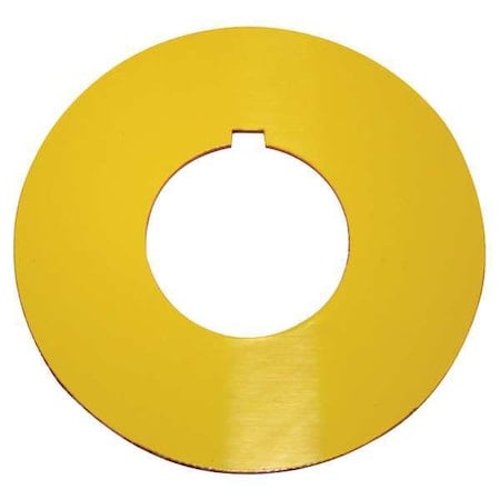 Blank Legend Plate, Round, Yellow or Red MPN:10250TRP76