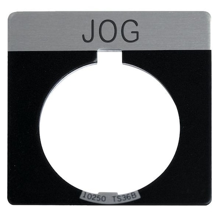 Cutler-Hammer Legend Plate, Square, Jog, Black MPN:10250TS19