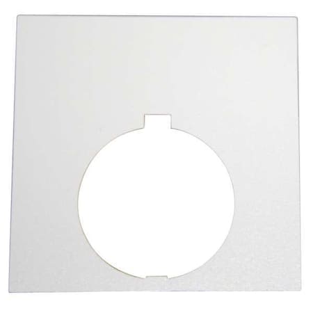 Blank Legend Plate, Black/White or Silver MPN:10250TSP76
