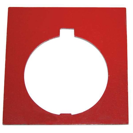 Cutler-Hammer Blank Legend Plate, White/Red or Black MPN:10250TSP77