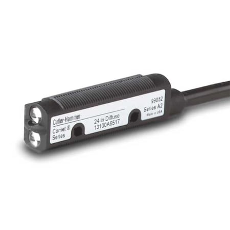 Diffuse Photoelectric Sensor, Bare Wire, Right Angle, Cylindrical, Selectable Light On/Dark On, NPN MPN:13100A6513