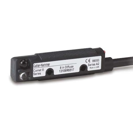 Diffuse Photoelectric Sensor, Bare Wire, Right Angle, Cylindrical, Selectable Light On/Dark On, NPN and PNP MPN:13100R6517