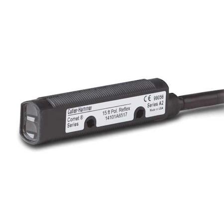 Retroreflective Photoelectric Sensor, Bare Wire, Straight, Cylindrical, Selectable Light On/Dark On, NPN MPN:14101A6513