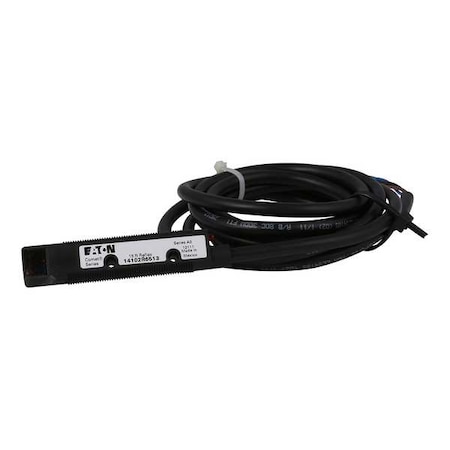 Retroreflective Photoelectric Sensor, Bare Wire, Right Angle, Cylindrical, Selectable Light On/Dark On, NPN MPN:14102R6513