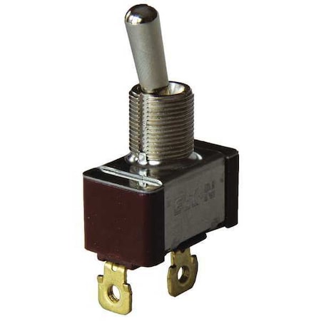 Toggle Switch, SPST, 2 Connections, On/Off, 3/4 hp, 10A at 250V AC, 15A at 125V AC MPN:7500K14