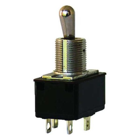 Toggle Switch, DPST, 10A at 250V, Solder Lug MPN:7561K4