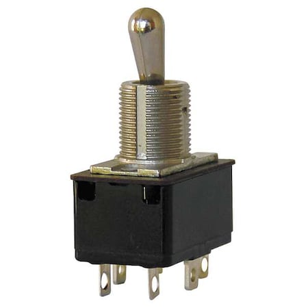 Toggle Switch, DPST, 10A at 250V, QuikConnct MPN:7565K7