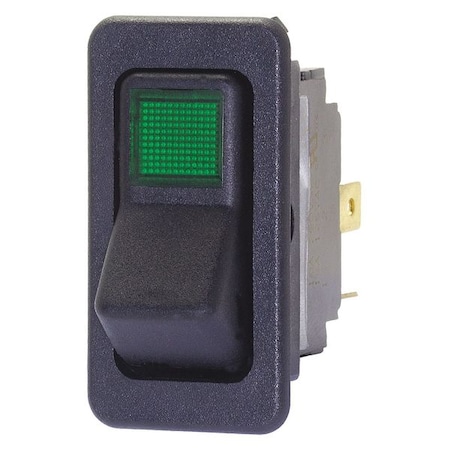 LightedRockerSwitch, Black, Off/MomentOn MPN:8005K37N113V32