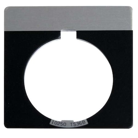 Legend Plate, White/Black, Half-Round MPN:91000TJ36