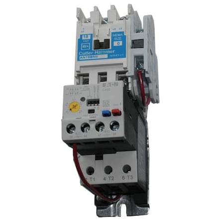 NEMA Magnetic Motor Starter, Non-Reversing, 1NO, 120V AC, 3 P MPN:AN19BN0A5E020