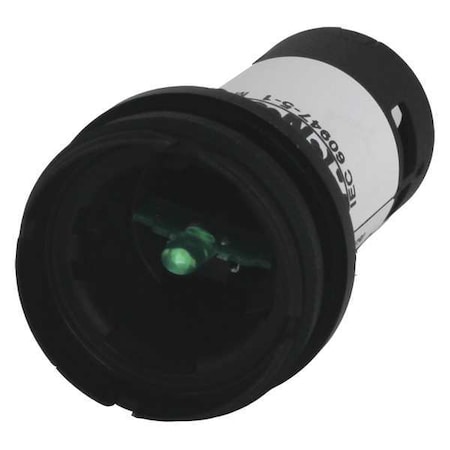 Flush Panel Light, Green Bulb, 230 V AC MPN:C22-L-XG-230