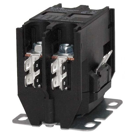 Definite Purpose Magnetic Contactor, 24V AC, 2 P, Non-Reversing, 1 Phase, Quick Connect MPN:C25BNB220T