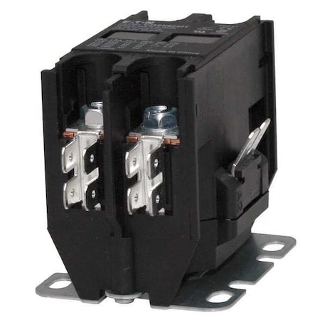Definite Purpose Magnetic Contactor, 24V AC, 2 P, Non-Reversing, 1 Phase, Quick Connect MPN:C25BNB230T