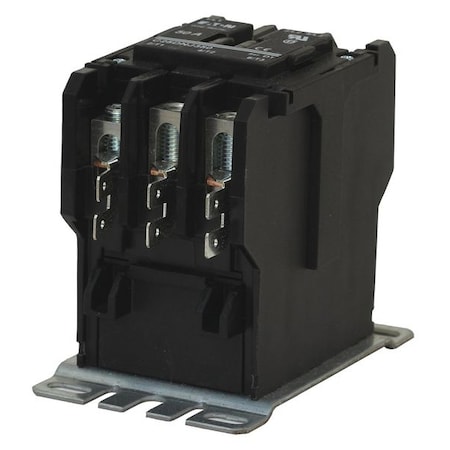 Definite Purpose Magnetic Contactor, 24V AC, 3 P, Non-Reversing, 3 Phase, Box Lug & Quick Connect MPN:C25DNJ350T